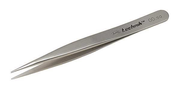 Aven Tweezer, Straight Thick Flat, 4-3/4in.L 18032USA
