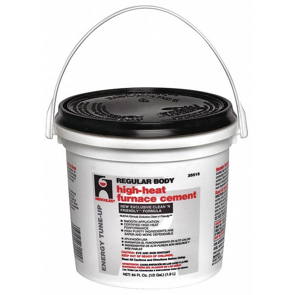 Hercules Furnace/Stove Cement, High Temp., 1/2 gal. 35515