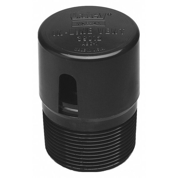 Oatey Plain In-Line Vent, ABS 39012