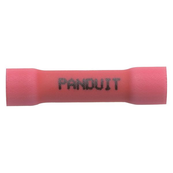 Panduit Butt Splice Connector, Red, 1.030in, PK1000 BSV18X-MY