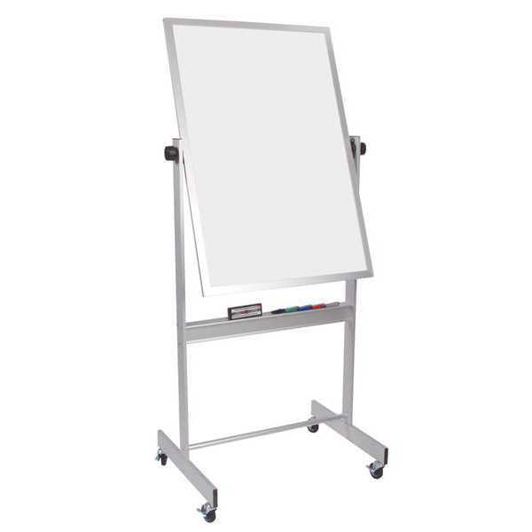 Mooreco 40"x30" Non-Magnetic, Reversible Plastic Whiteboard, Gloss 668AC-HH