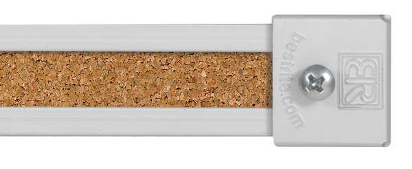 Best-Rite Map Rail, Cork, 96 In Wide, PK7 522H