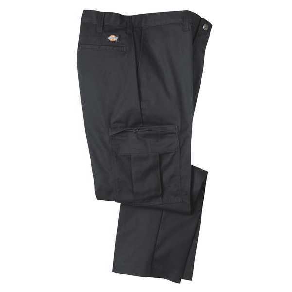 Dickies Industrial Cargo Pants, Twill, Black, 34x32 2112372BK-34x32