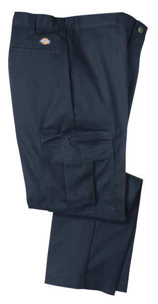 Dickies Industrial Cargo Pants, Twill, Navy, 38x30 2112372NV-38x30