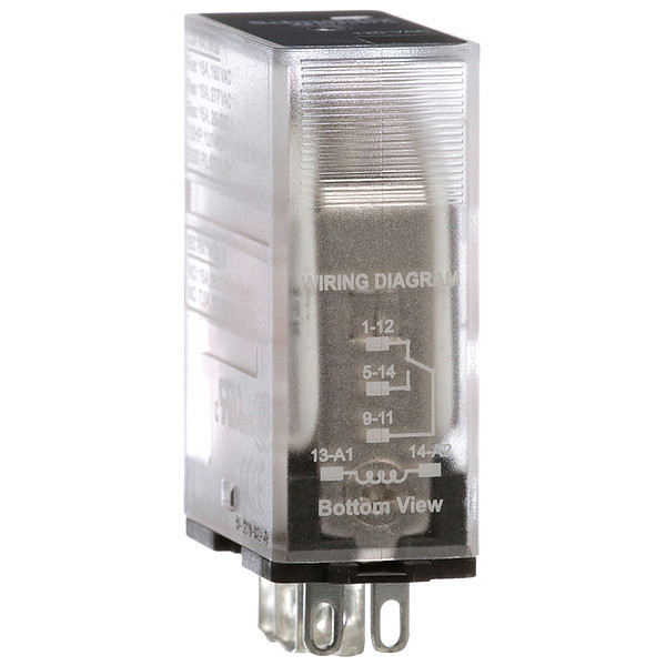 Schneider Electric General Purpose Relay, 120V AC Coil Volts, Square, 5 Pin, SPDT 781XAXRC-120A