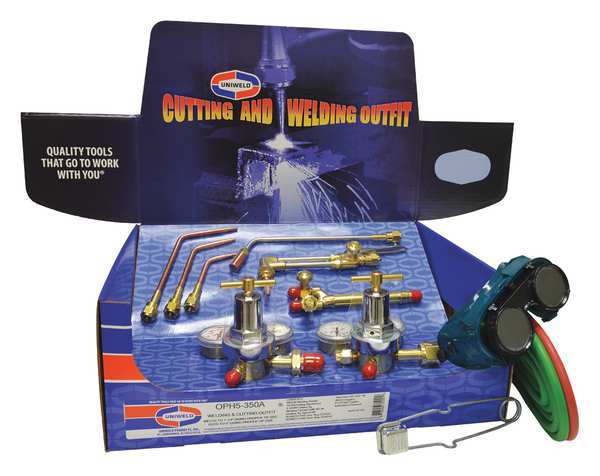 Uniweld Gas Welding Outfit, All Trades(R) Series, Acetylene OPH5-350A