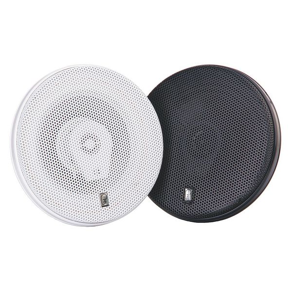 Poly-Planar Outdoor Speakers, Black, 2-13/32in.D, PR MA8506-B