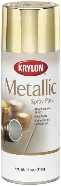 Krylon Metallic Spray Paint, Chrome Aluminum, Metallic, 11 oz K01404777