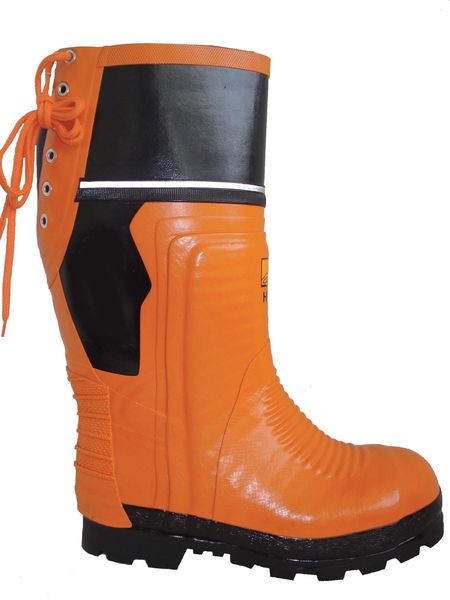 Viking Size 10 Unisex Steel Rubber Boot, Orange/Black VW64-1-10