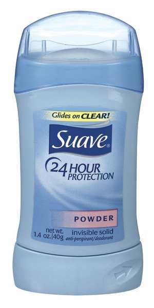 Suave Deodorant, Powder, 1.4 Oz., PK12 CB404111