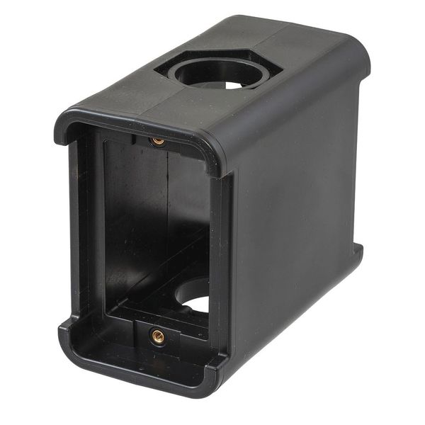 Hubbell Wiring Device-Kellems Electrical Box, 19 cu in, Outlet Box, 2 Gang, Thermoplastic Elastomer, Rectangular HBL3080FBK