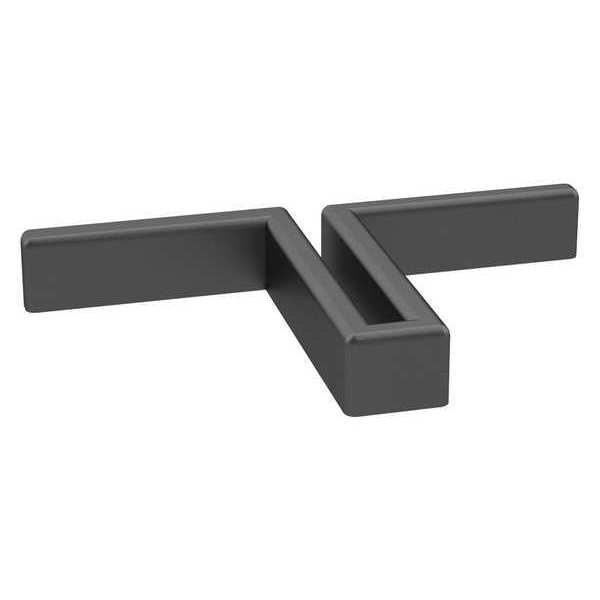 Tennsco Soft Top Edge Caps for ZTP Post, 2"D x 3-7/16"W x 7/16"H, Nylon ZTPPC