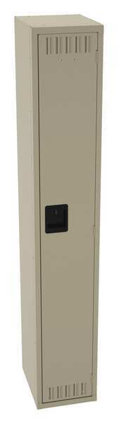Tennsco Wardrobe Locker, 12 in W, 15 in D, 72 in H, (1) Tier, (1) Wide, Sand STS-121572-ASD