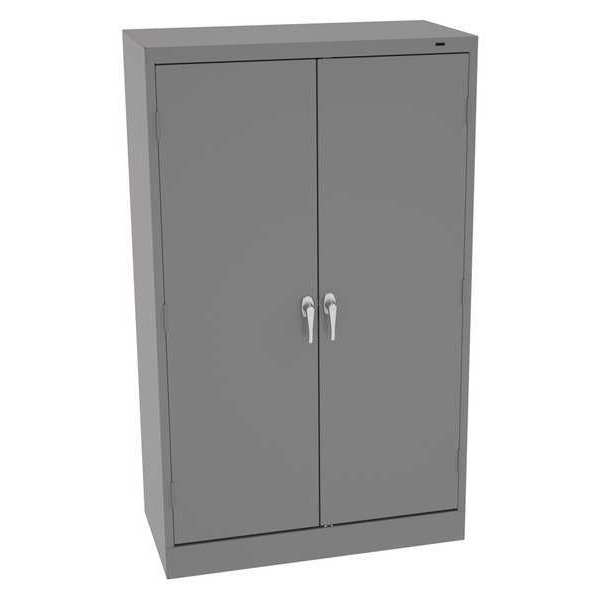 Tennsco 24 ga. Carbon Steel Storage Cabinet, 36 in W, 60 in H, Stationary 6018DHMG