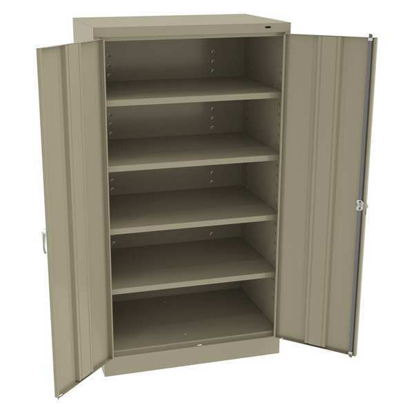 Tennsco 24 ga. Carbon Steel Storage Cabinet, 36 in W, 66 in H, Stationary 6624DHSD