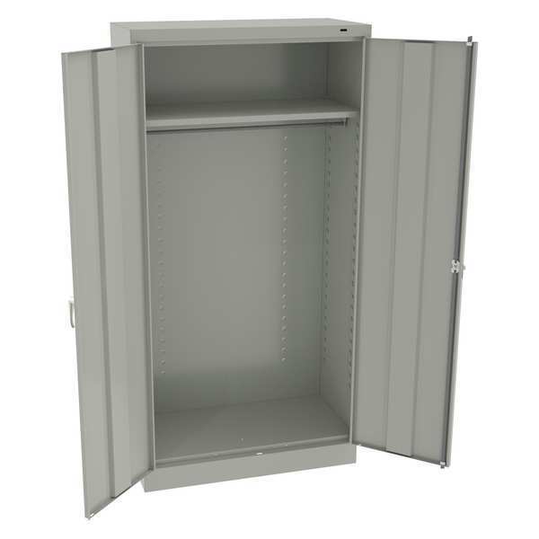 Tennsco 24 ga. Carbon Steel Storage Cabinet, 36 in W, 72 in H, Stationary 7114DHLG