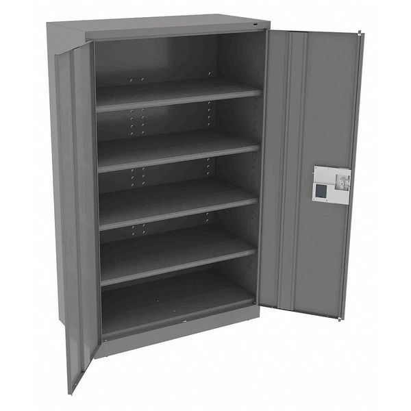 Tennsco 20 ga. Carbon Steel Storage Cabinet, 48 in W, 78 in H, Stationary J2478SUELMG