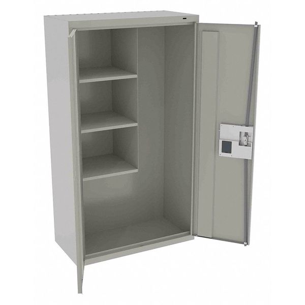 Tennsco 24 ga. Steel Storage Cabinet, 36 in W, 64 in H, Stationary JAN6618ELLG