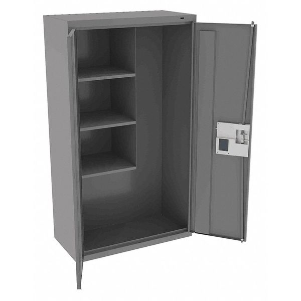 Tennsco 24 ga. Steel Storage Cabinet, 36 in W, 64 in H, Stationary JAN6618ELMG