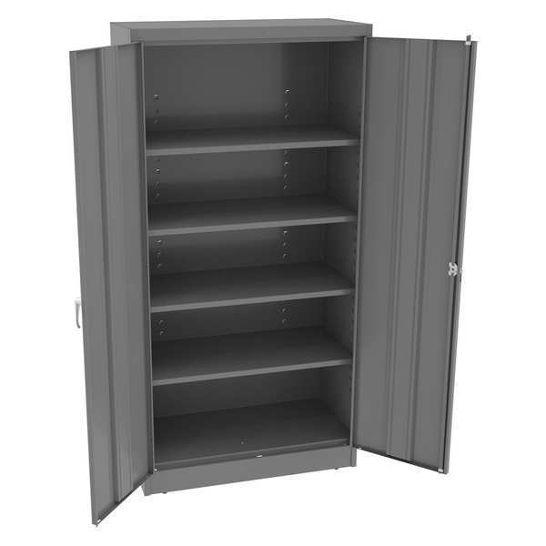 Tennsco 22 ga. Steel Storage Cabinet, 36 in W, 72 in H, Stationary 7218DLXMG