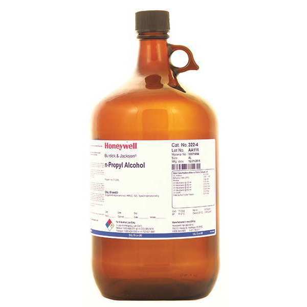 Honeywell Burdick & Jackson N-Propyl Alcohol, 4L, Analytical Grade, PK4 322-4