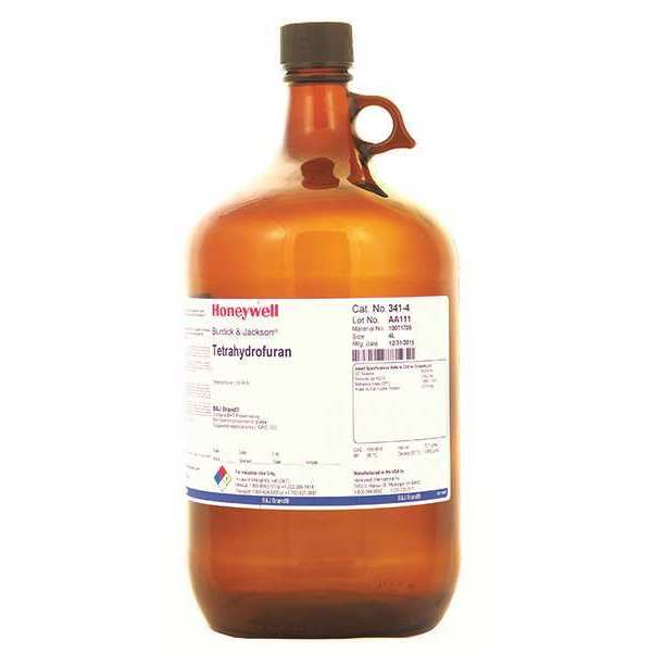 Honeywell Burdick & Jackson Tetrahydrofuran w/BHT Preservative, PK4 341-4