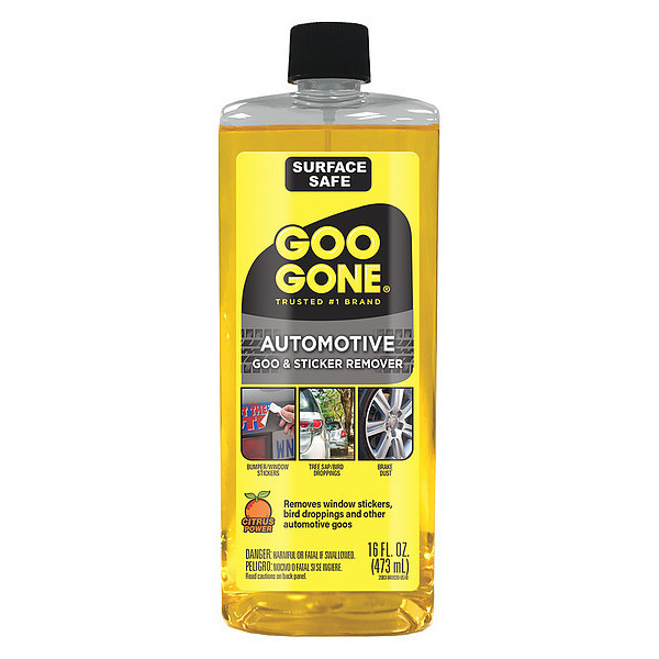 Goo Gone 16 Oz. Automotive Goo & Sticker Remover Bottle, Yellow, Automotive  2083