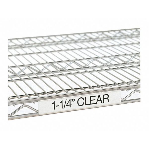 Metro Label Holder, Clear, 48 In, Ea 9990CL4