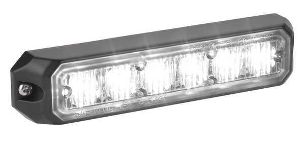Federal Signal Perimeter Light, LED, Hood Mt, White, 5 In MPS650-WW