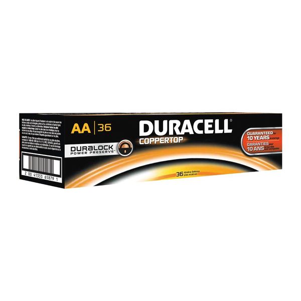 Duracell MN15P36 Power Boost CopperTop Alkaline AA Batteries (36/Pack)