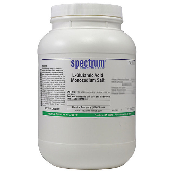Spectrum L-Glutamic Acid Monosodium Salt, 2.5kg GL135-2.5KG13