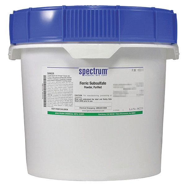 Spectrum Ferric Subsulfate, Powder, Purified, 2.5kg F1042-2.5KG13