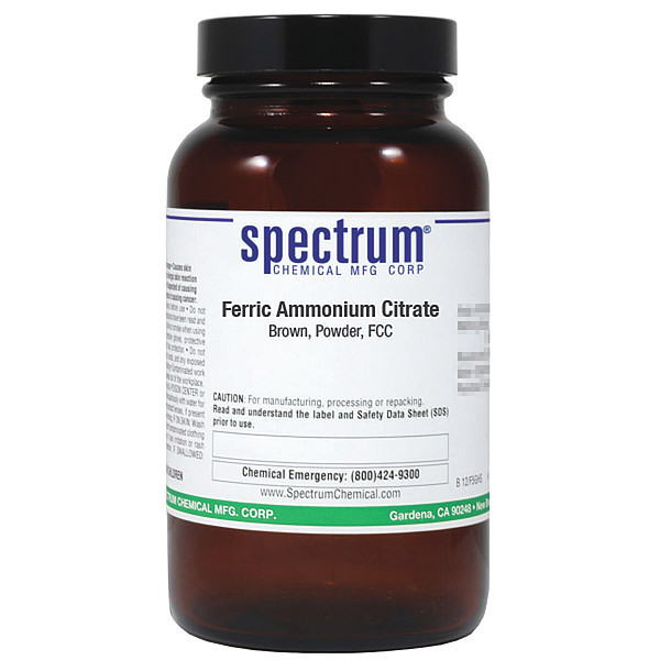 Spectrum Ferric Ammonium Citrate, Brown, 125g F1000-125GM07