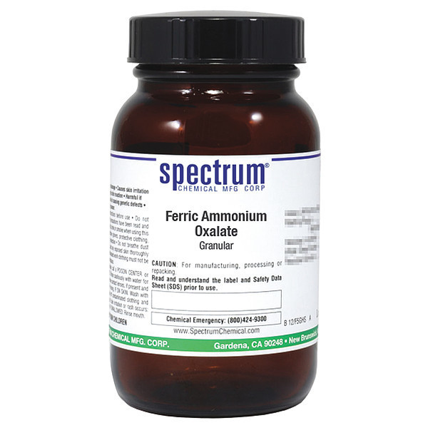Spectrum Ferric Ammonium Oxalate, Granular, 125g F1002-125GM07