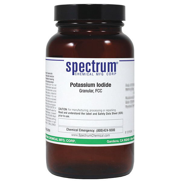 Spectrum Potassium Iodide, Granular, FCC, 500g P1344-500GM10