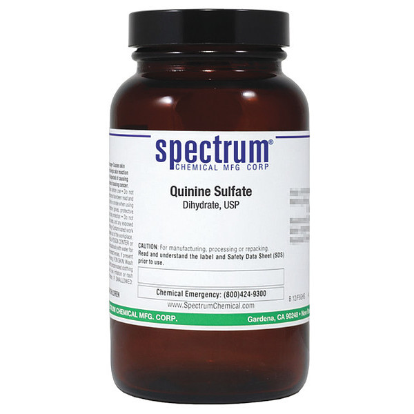 Spectrum Quinine Sulfate, Dihydrate, USP, 100g QU110-100GM06