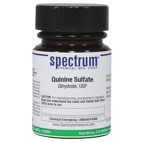 Spectrum Quinine Sulfate, Dihydrate, USP, 10g QU110-10GM03