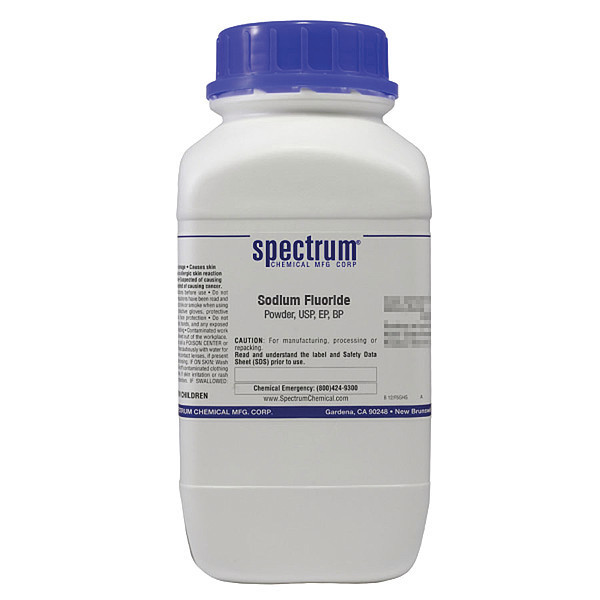Spectrum Sodm Fluoride, Pwdr, USP, EP, BP, 2.5kg SO167-2.5KG