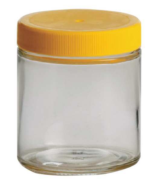 Qorpak Glass Bottle, 4 oz., Clear, PK24 239554