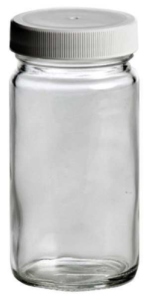 Qorpak Glass Bottle, 4 oz., Clear, PK24 239555