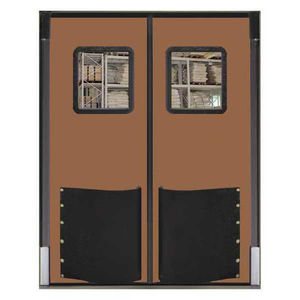Chase Swinging Door, 7 x 5 ft, Medium Brown, PR 6084RDXHDMBR
