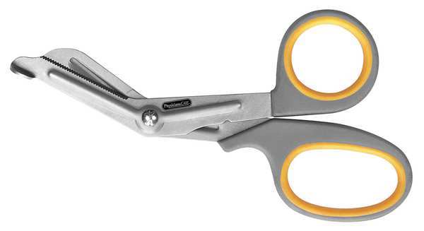 Physicianscare Scissors, 7 In. L, Silver, Rounded, Titanium 90292