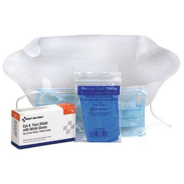 First Aid Only Eye and Face Shield Combo Set 21-024