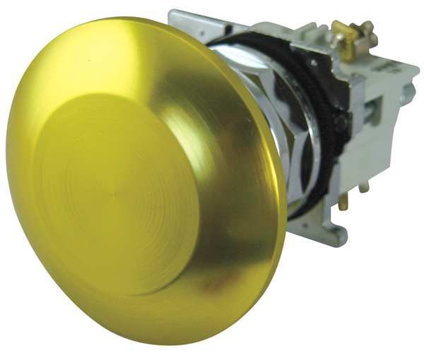 Eaton Cutler-Hammer Non-Illuminated Push Button, Yellow 10250T27Y