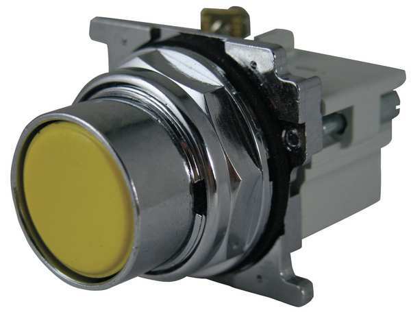 Eaton Cutler-Hammer Non-Illuminated Push Button, Yellow 10250T104-2