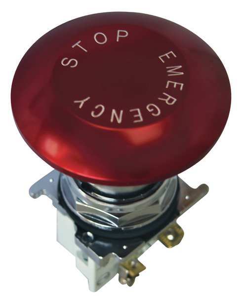 Eaton Cutler-Hammer Emergency Stop Push Button, Red 10250T5J63-71X