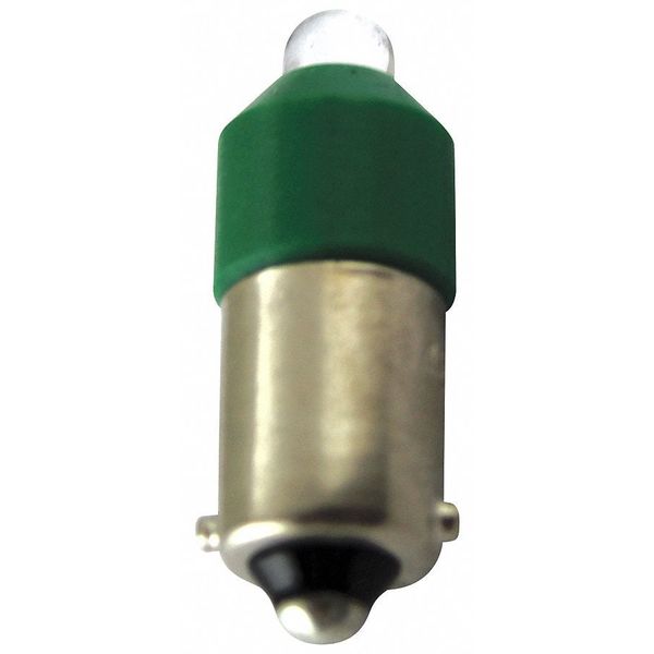 Eaton Miniature LED Bulb, 24 Volts, Green E22LED024GN