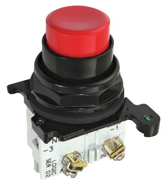 Eaton Non-Illuminated Push Button, Epoxy, Red E34EB2-51X