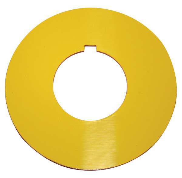 Eaton Blank Legend Plate, Round, Yellow or Red 10250TRP76