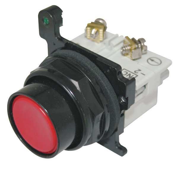 Eaton Non-Illuminated Push Button, Epoxy, Red E34PB2-51X